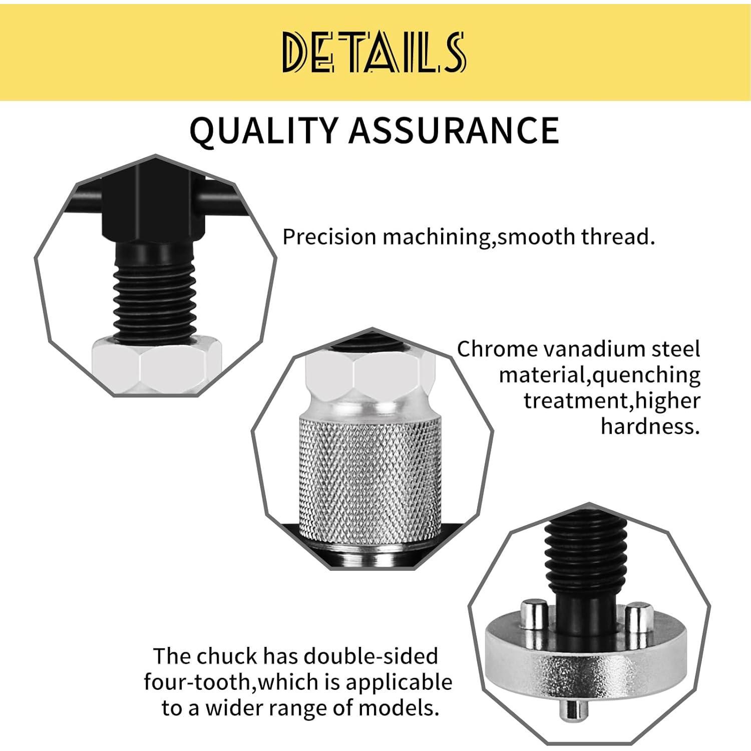 Caliper  Rewind Tool - Upgraded  Caliper Compression Tool for Disk  Pad, Replacement   with Right Handle