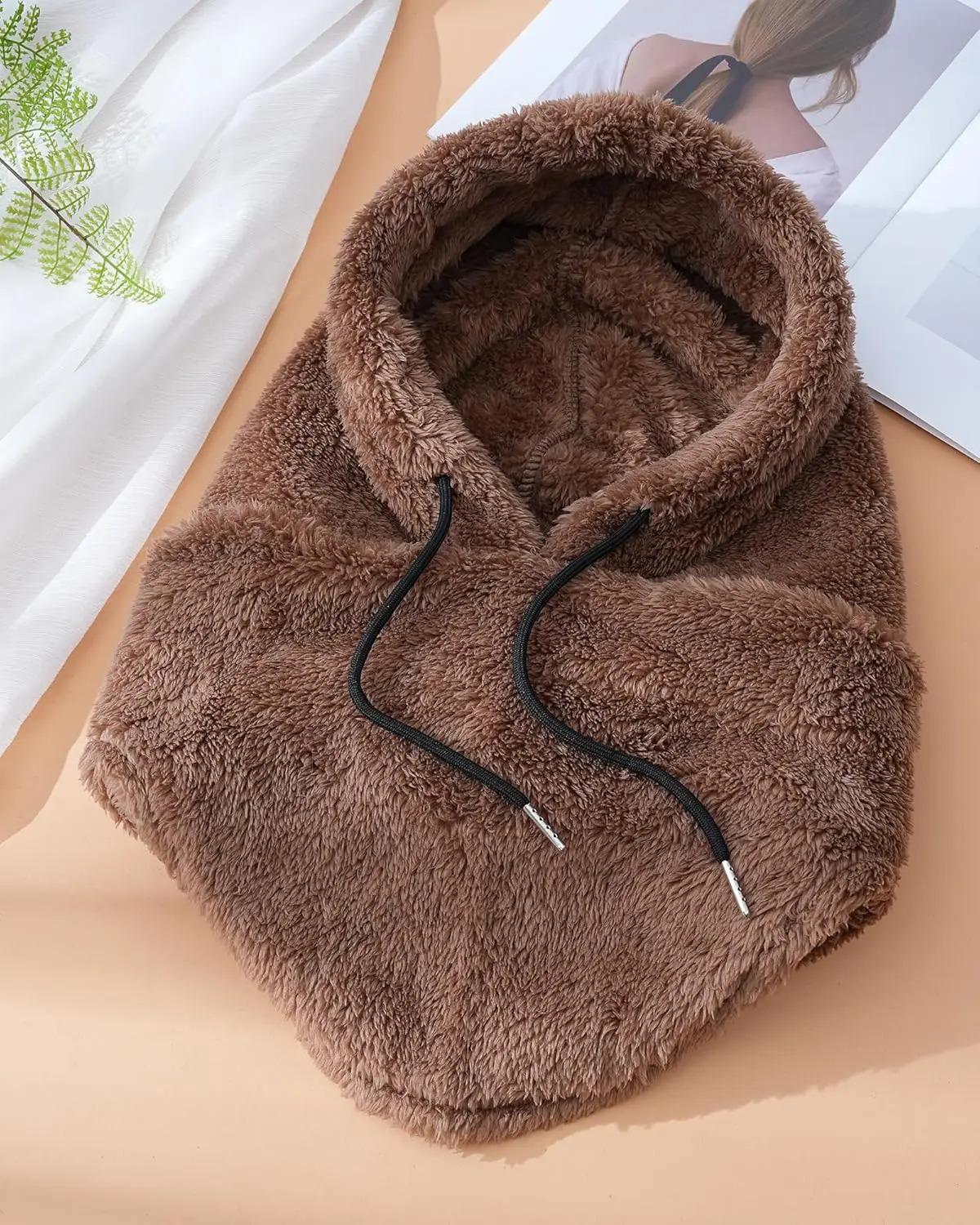 1pc Winter Warm Velvet Balaclava WindResistant Winter Face Mask,unisex Fleeced Ski Mask Cover cap,suitable for Outdoor Activitiy