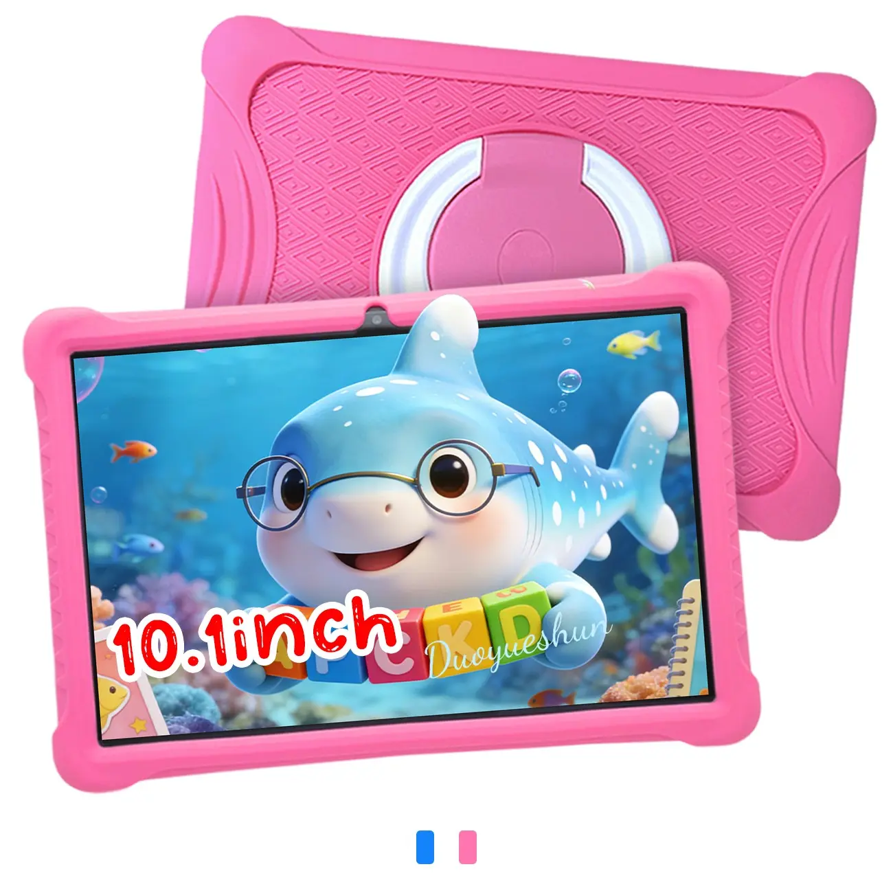 Super-fast 5G WiFi connection, pre-loaded with learning games and fun apps, plus a shockproof bumper case for tough kids. Parental controls manage screen time. Available in awesome blue, pink. Perfect Christmas or birthday gift! (Adapter no included.)