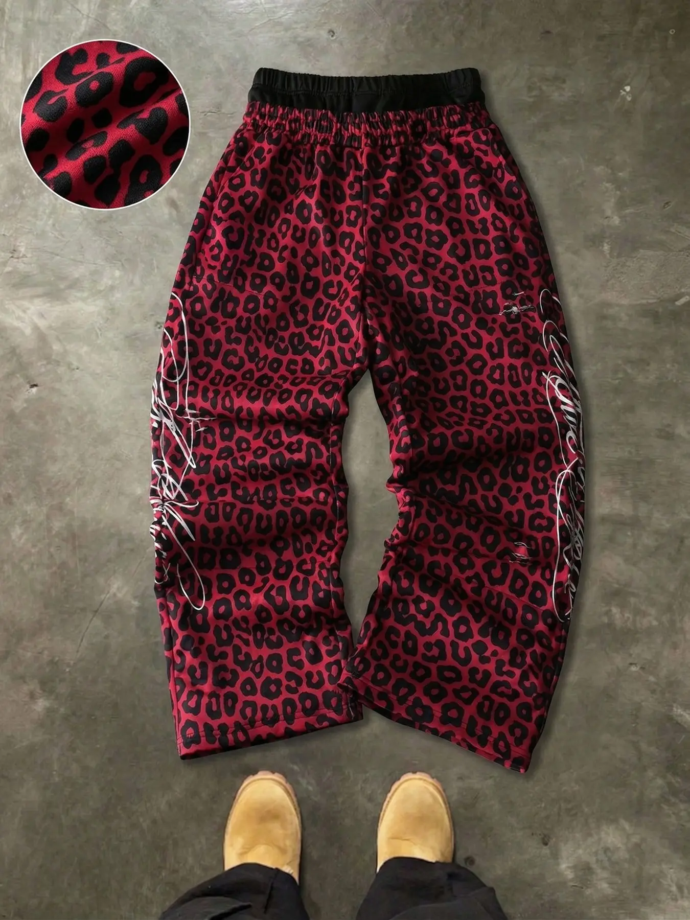 Men's Camouflage Print Loose Fit Casual Sports Pants, Athleisure Pants, Street Style, Daily Wear, Vacation, Back-To-School, Perfect Gift for Boyfriend/husband, Drawstring Waist Sweatpants
