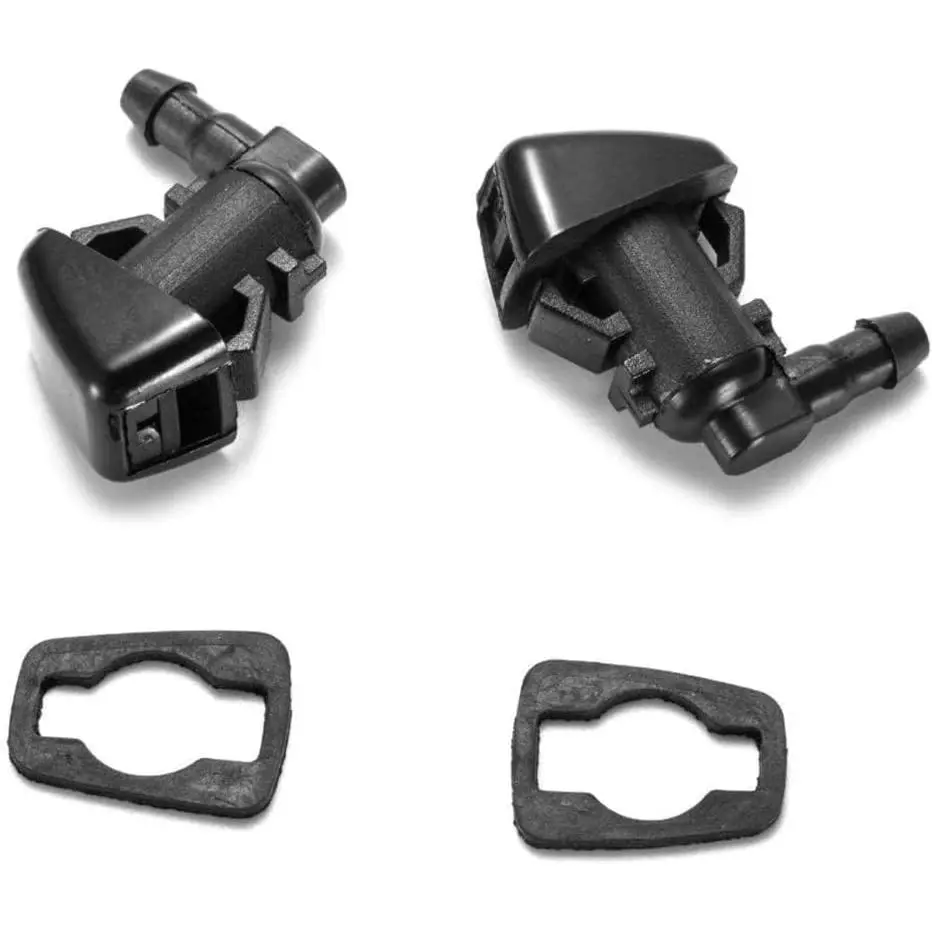 55157319AA 2 count Front Windshield Washer Nozzles Wiper  Kit Single Hole Compatible with 2007-2012 Nitro, 2006-2010 Commander, 2008-2013 Liberty