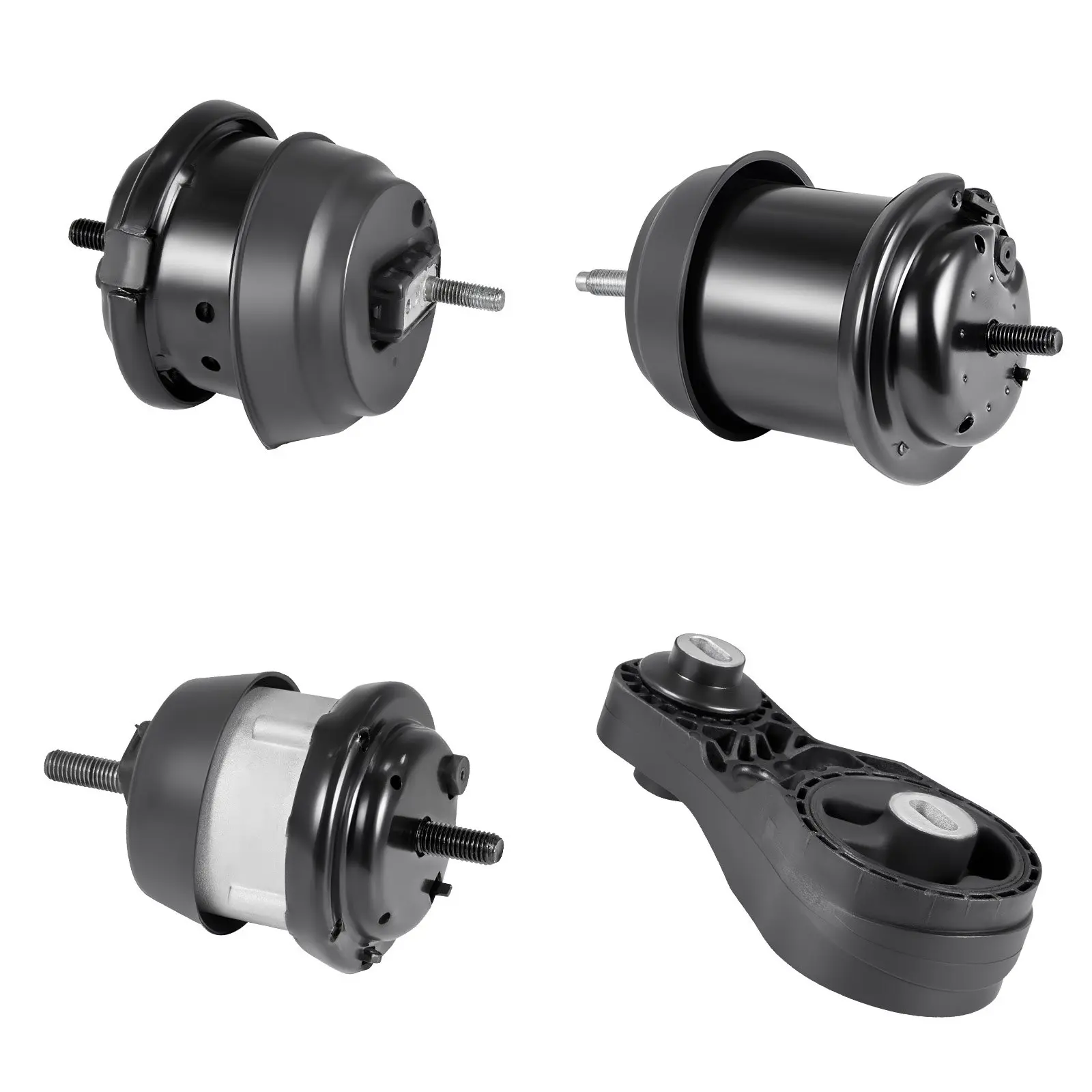 【DealsForYouDays】VEVOR Engine and Transmission Motor Mount Kit Replacement, Set of 4, Compatible with 2009–2017 Chevrolet Traverse 3.6L V6, Replace OE# A5548HY, A5549HY, A5458HY, A5444, Secure Support