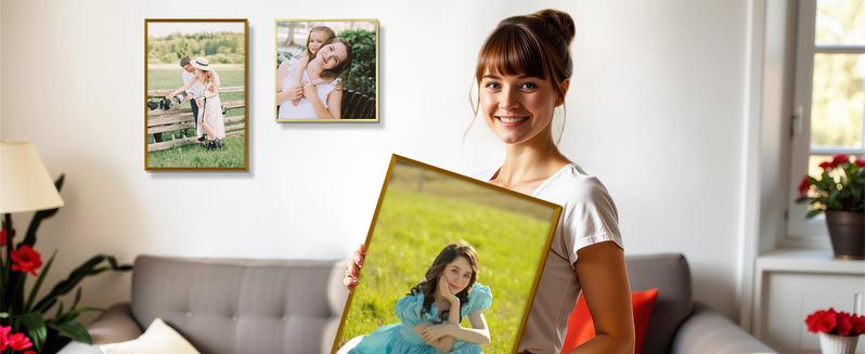 A2 Aluminum Picture Frame, Black Metal Thin Poster Frames for 16.5x23.4 inch Photo, Acrylic Front, Wall Hook for Horizontal or Vertical Display, 1 Pack