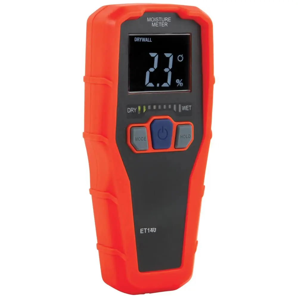 ET140 Pinless Moisture Meter for Non-Destructive Moisture Detection in Drywall, Wood, and Masonry; Detects up to 3/4-Inch Below Surface