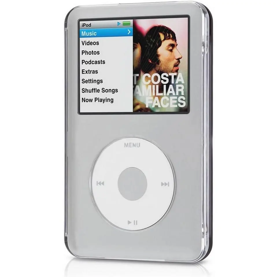 Clear Hard Case for iPod Classic 7th Gen 160GB (Thin Model),6th Gen 80GB 120GB