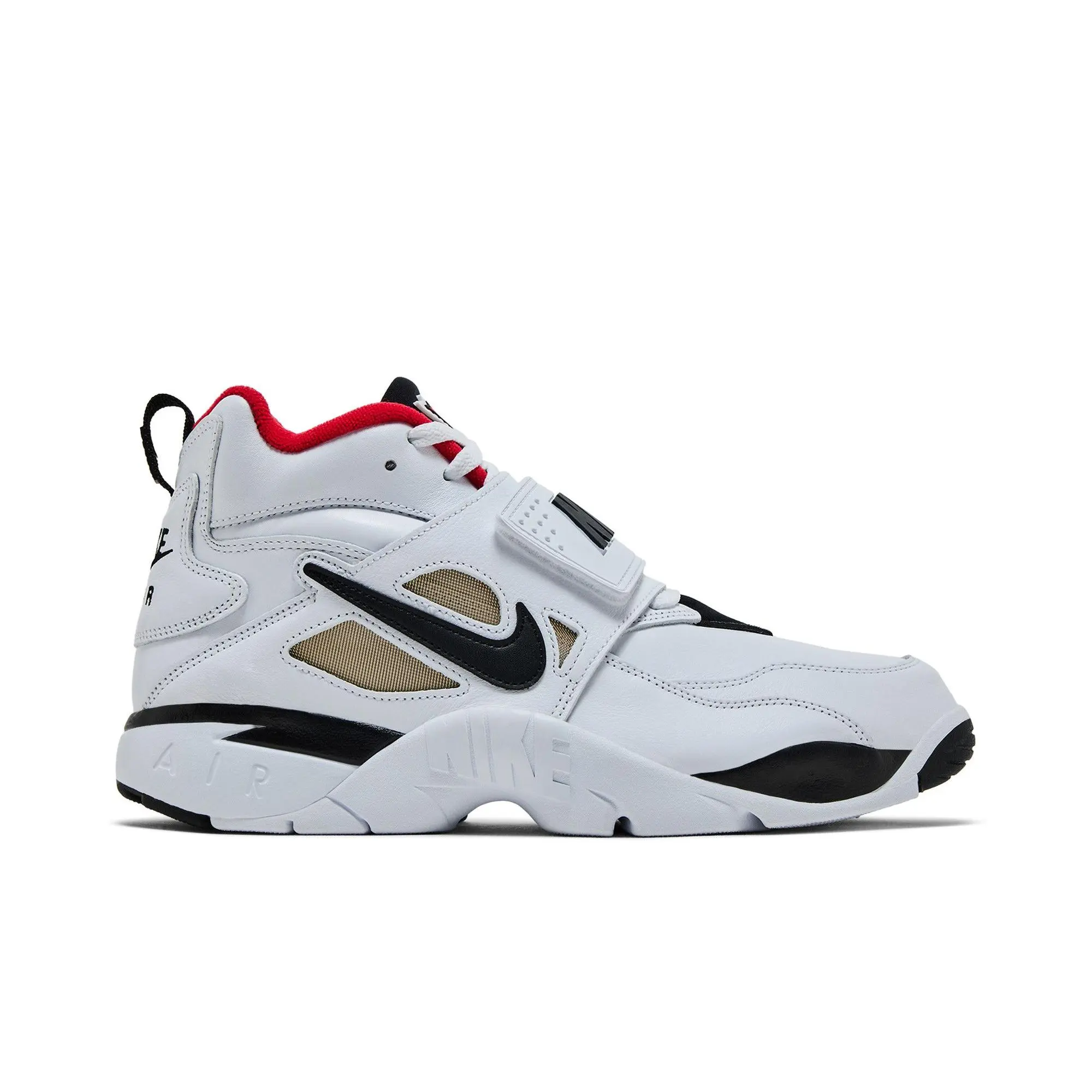 Nike Air Diamond Turf Proto '92 'Atlanta Falcons' (Unisex) White/University Red/Metallic Gold/Black retro basketball shoes IB2239 100