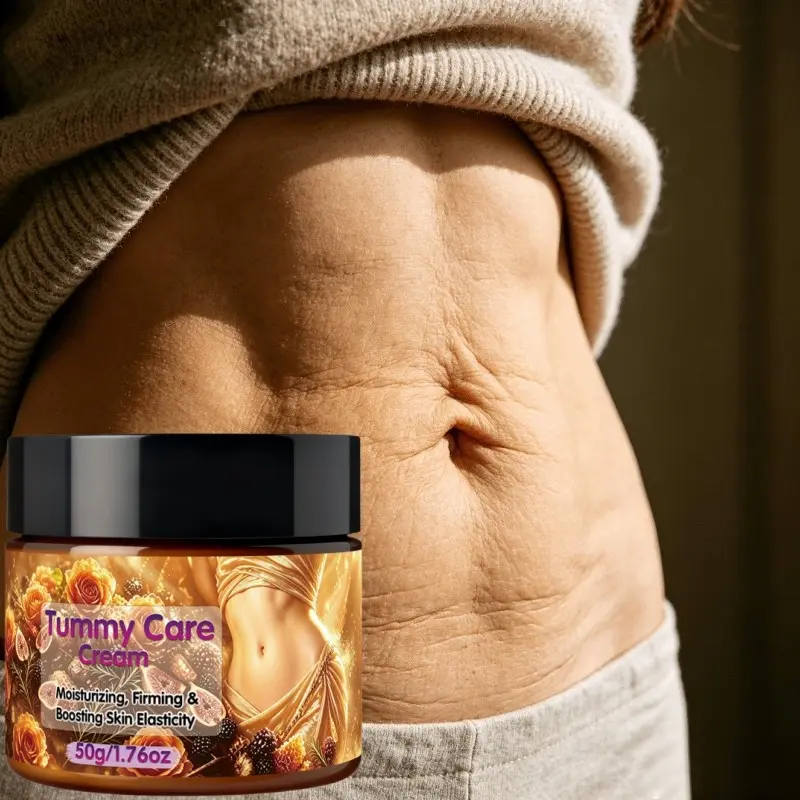 Tummy Care Cream, Retinol & Vitamin C & E & Peptides Body Firming Lotion, Moisturizing Skin Smooth Serum, Improve Skin Elasticity, Hydrating Body Tightening Cream For Abdomen Skin