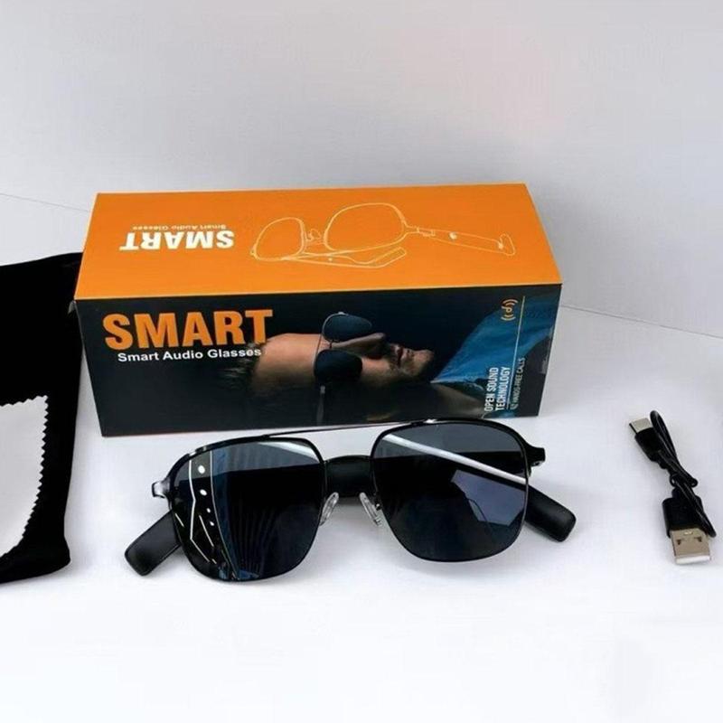 Multifunctional Smart Glasses, Touch Control Smart Sunglasses, Wireless Sunglasses, Bluetooth-compatible Smart Glasses for Men & Women, Wearable, Smart Audio Glasses, Smart Eyewear