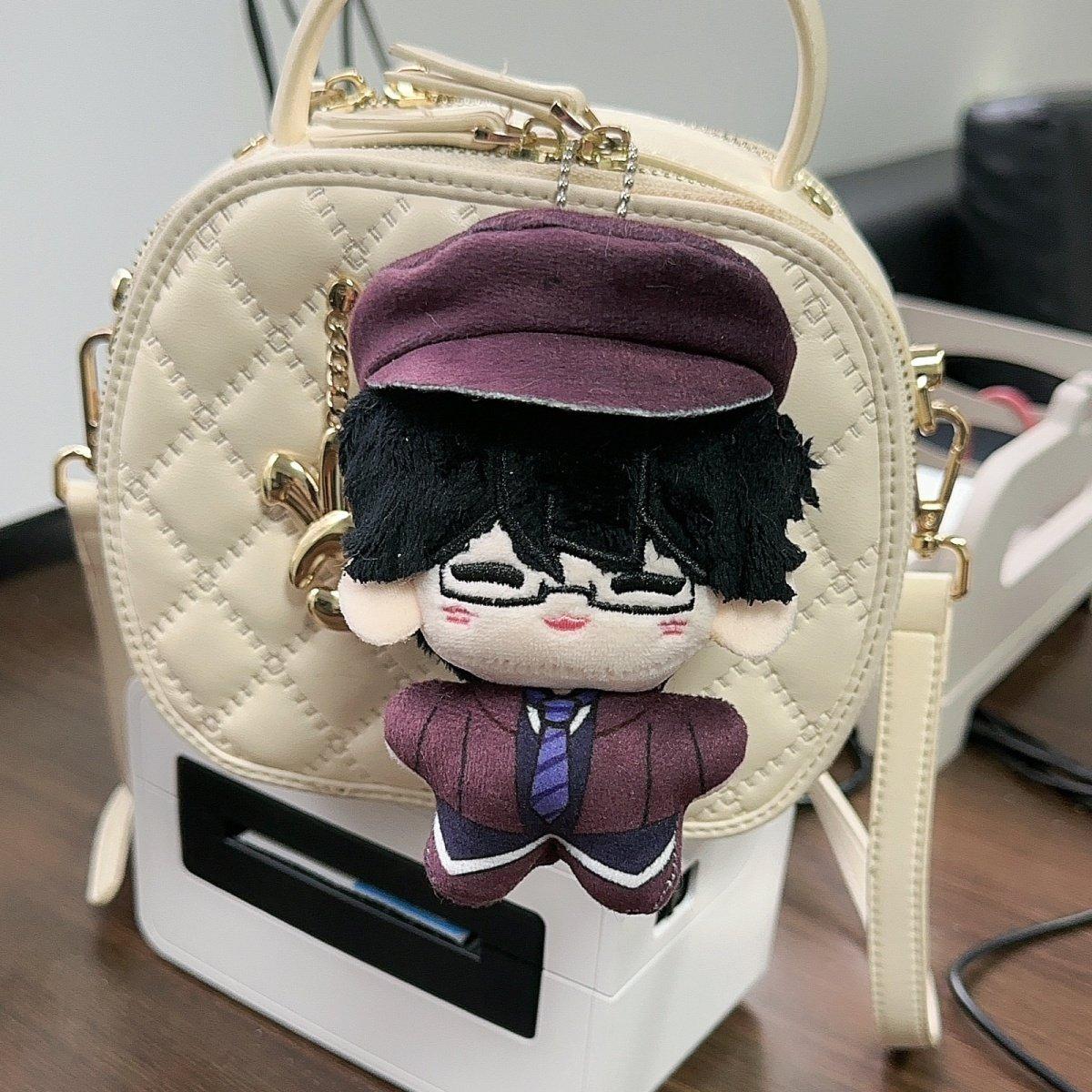 Anime Bungou Stray Dogs Plush Keychain 10CM Dazai Osamu Nakahara Chuuya Soft Stuffed Toys Birthday Gift