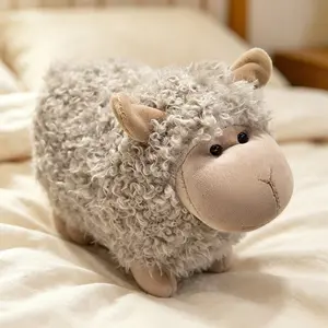 Cute Fluffy Lamb Plush Toy, Soft Stuffed Animal Pillow, Perfect Birthday Gift for Girls, Healing Companion, Adorable Decorative Item