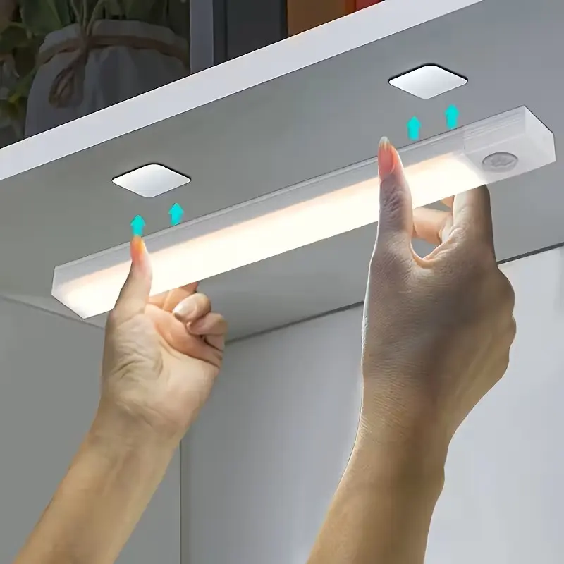 3-Pack Smart Motion Sensor Light Strips, Minimalist Tech Style, 120° Wide Angle, Dual Mode, Ideal for Closet, Hallway, Cabinet
