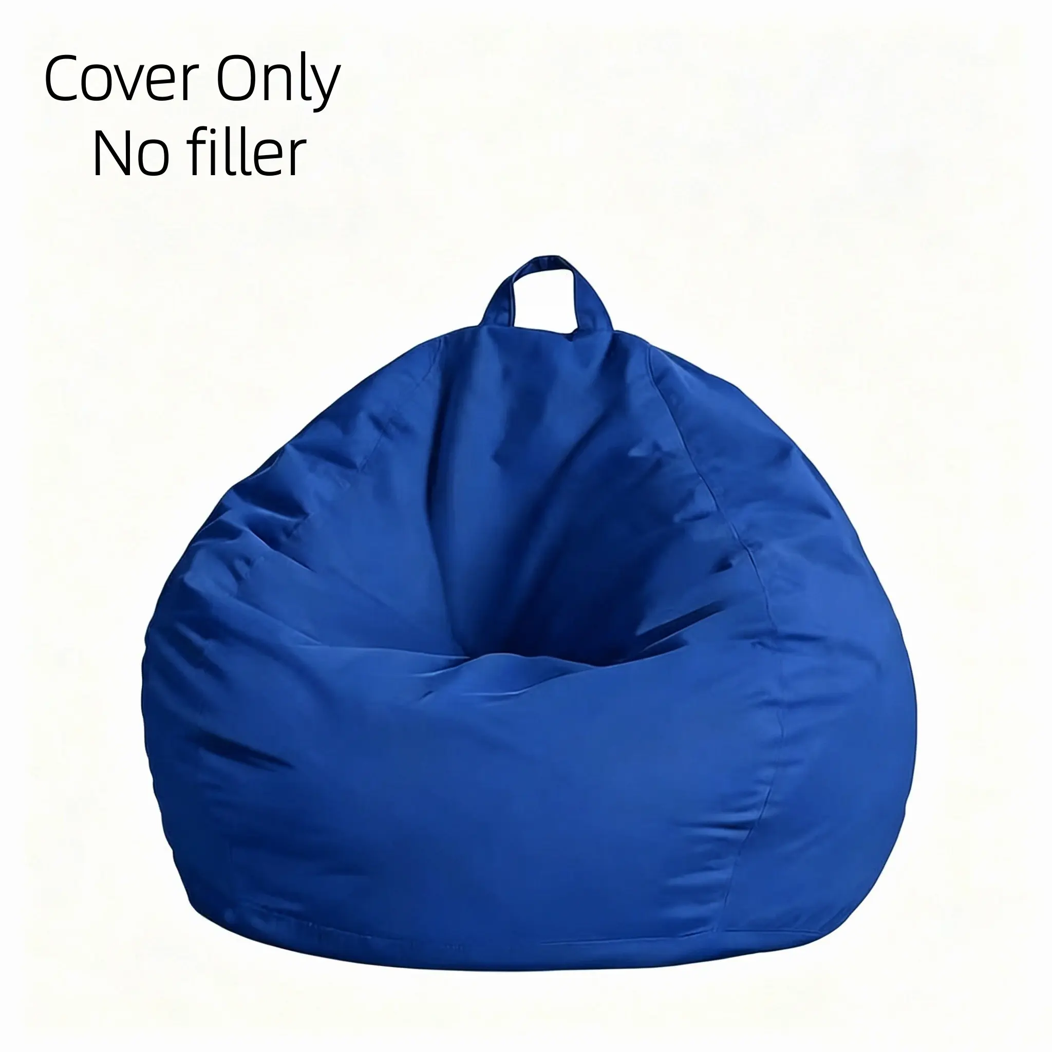 1piece Lazy Sofa Bean Bag Cover ( Cover Only,No Filler ) Easy to Clean, Convenient, Machine Washable Living Room Balcony Tatami Lounge Chair apartment Single Chair Leisure Bedroom Seating Pier Home Practical