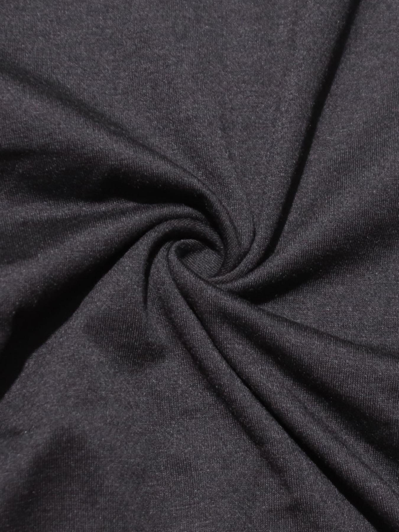 Women's Solid Jersey Drawstring Hooded Loose Dress, Casual Sleeveless Long Dress for Summer, Women's Clothing for Daily Wear