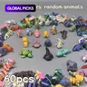 60-Piece 3D-Printed Animal Kingdom Model Set, Unique Animal Design Decorations for Room, Garden, Aquarium and Holiday Scenes, Home Decor Statues, Collectible Figurine, Decorative Figurines, Cute Animal Design #GLOBAL PICKS
