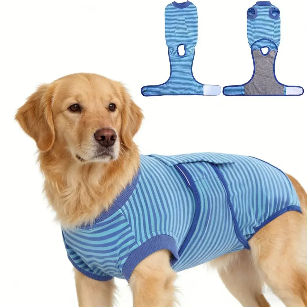 Dog Recovery Suit After Surgery, Breathable Surgical Bodysuit for Large Dogs, Comfortable Alternative to E-Collar and Cone