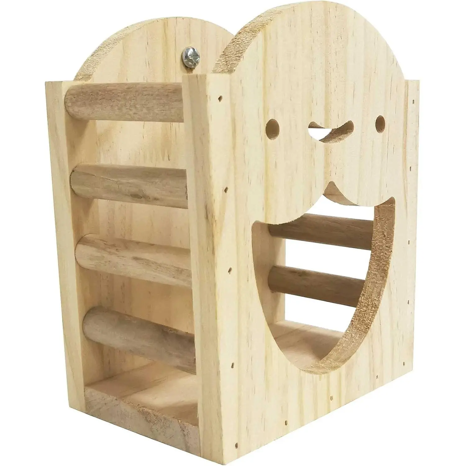 Rabbit Hay Feeder Rack Wood Grass Holder Less Wasted Hay Box Food Feeding Manger Hanging Hay Dispenser for Bunny Chinchilla Guinea Pigs Small Animals