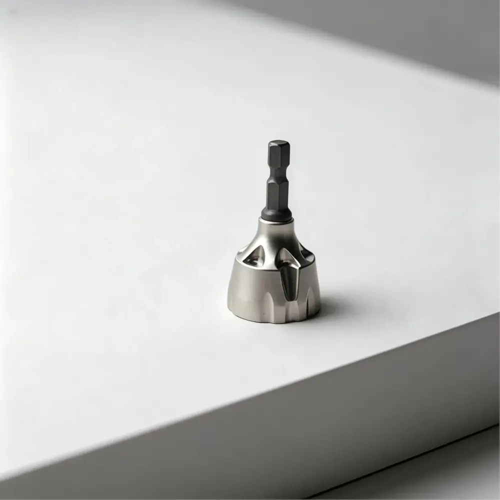 1 PCS Hex Deburring External Chamfer Tool with Tungsten Carbide Blade - Deburr Tool for All Thread, All Metal Rod, Pipe, PVC, 3D Printing - 1/8" to 3/4" Diameter (3~19mm)