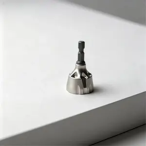 1 PCS Hex Deburring External Chamfer Tool with Tungsten Carbide Blade - Deburr Tool for All Thread, All Metal Rod, Pipe, PVC, 3D Printing - 1/8" to 3/4" Diameter (3~19mm)