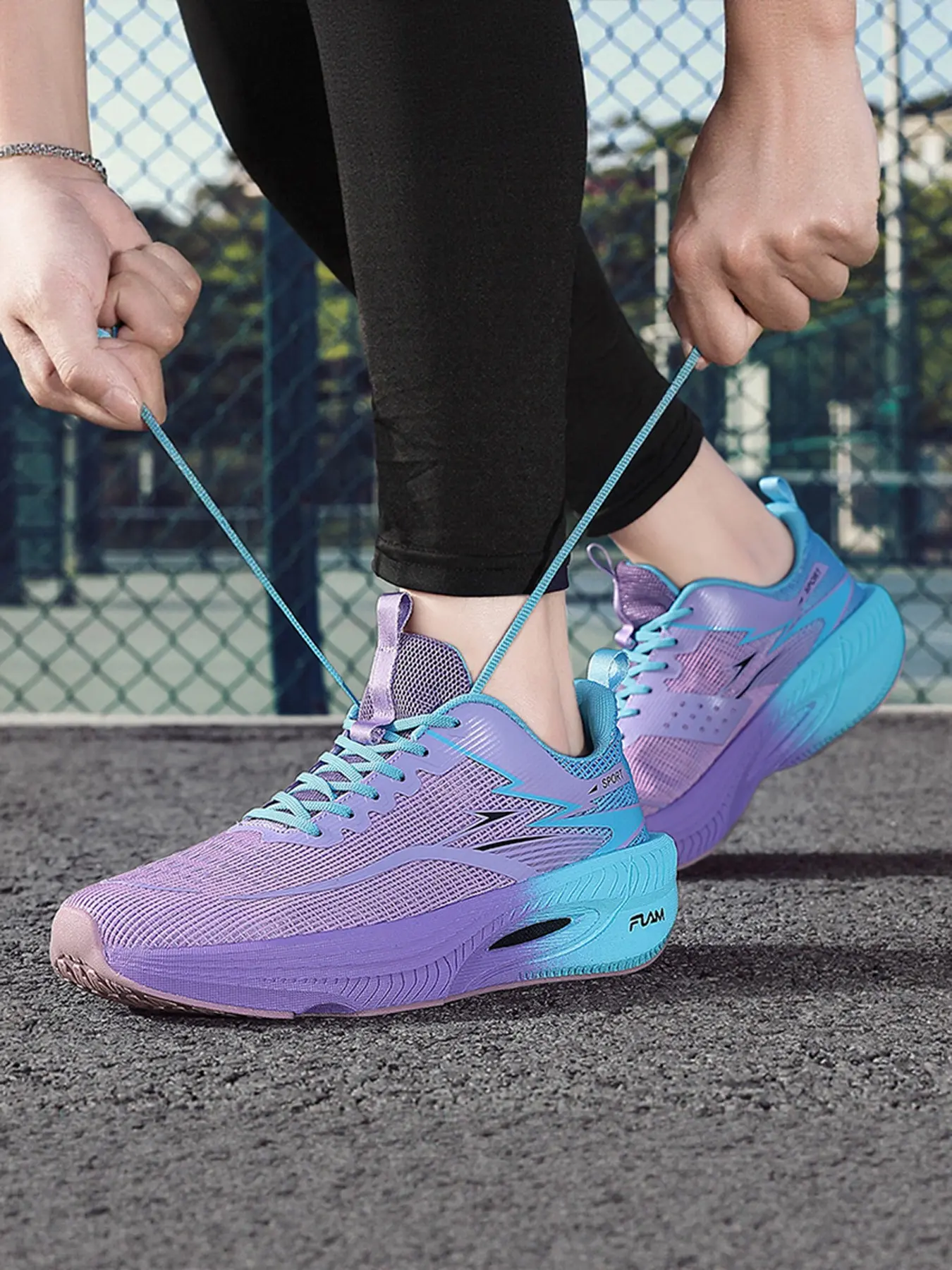 2026 Spring Summer Trendy Couple Sports Sneakers, Breathable Running Shoes, Full Breathable Mesh Upper, Cozy Light Thick Sole Footwear, Ideal for Ladies Indoor Gym Training & Men Outdoor Road Running Sizes 36-45, Athletic Running Trainers