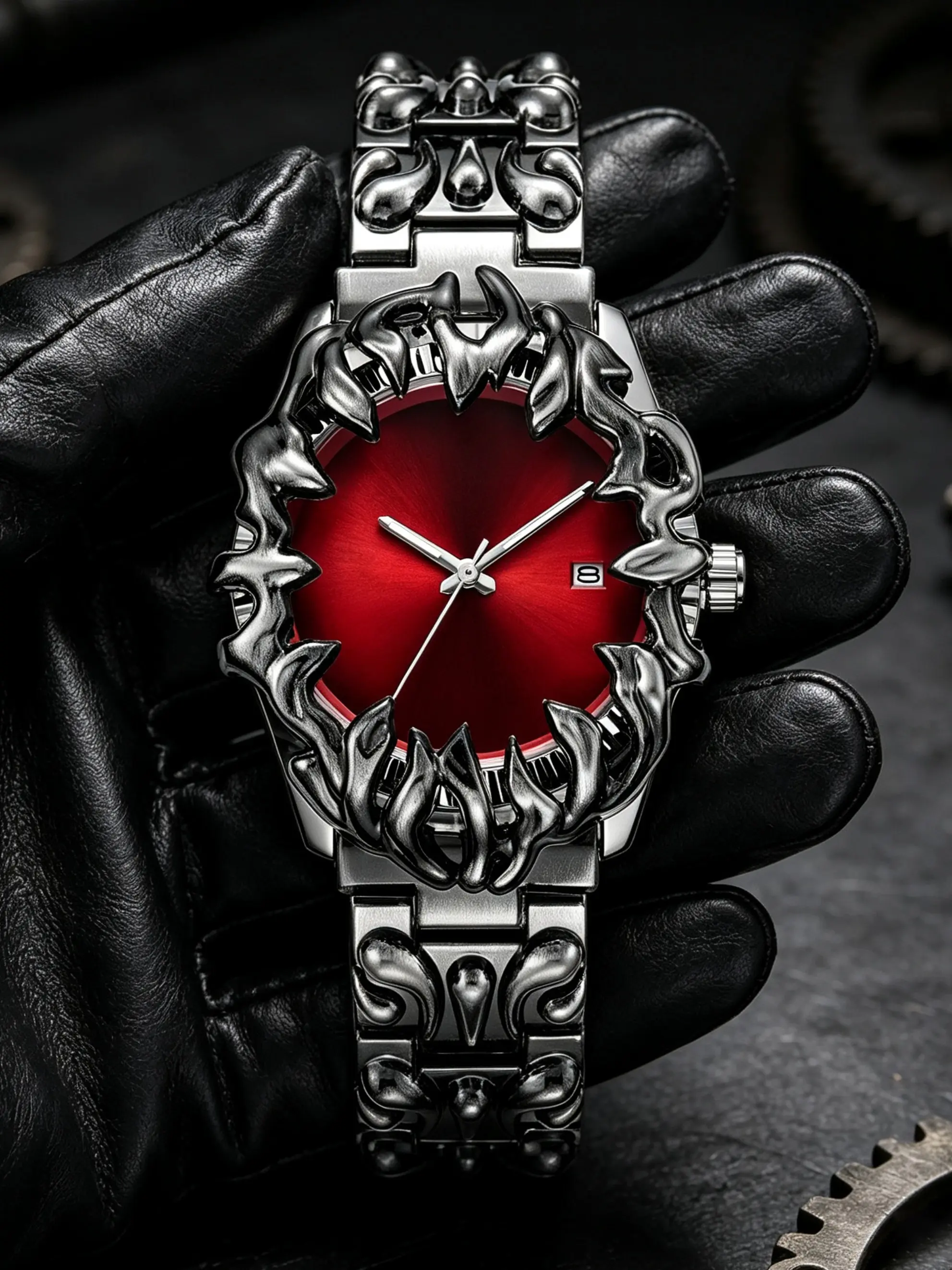 Men's Quartz Watch, Luxury Round Case, Alloy Body, Calendar Function, Non-Rechargeable Battery, Night Glow, Luminous Date Wristwatch, All Season Gift