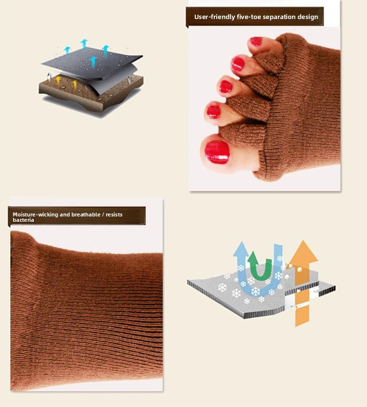 Japanese yoga summer five-finger socks sub-toe socks, toe socks, men's and women's medium tube socks, color massage five-toe socks