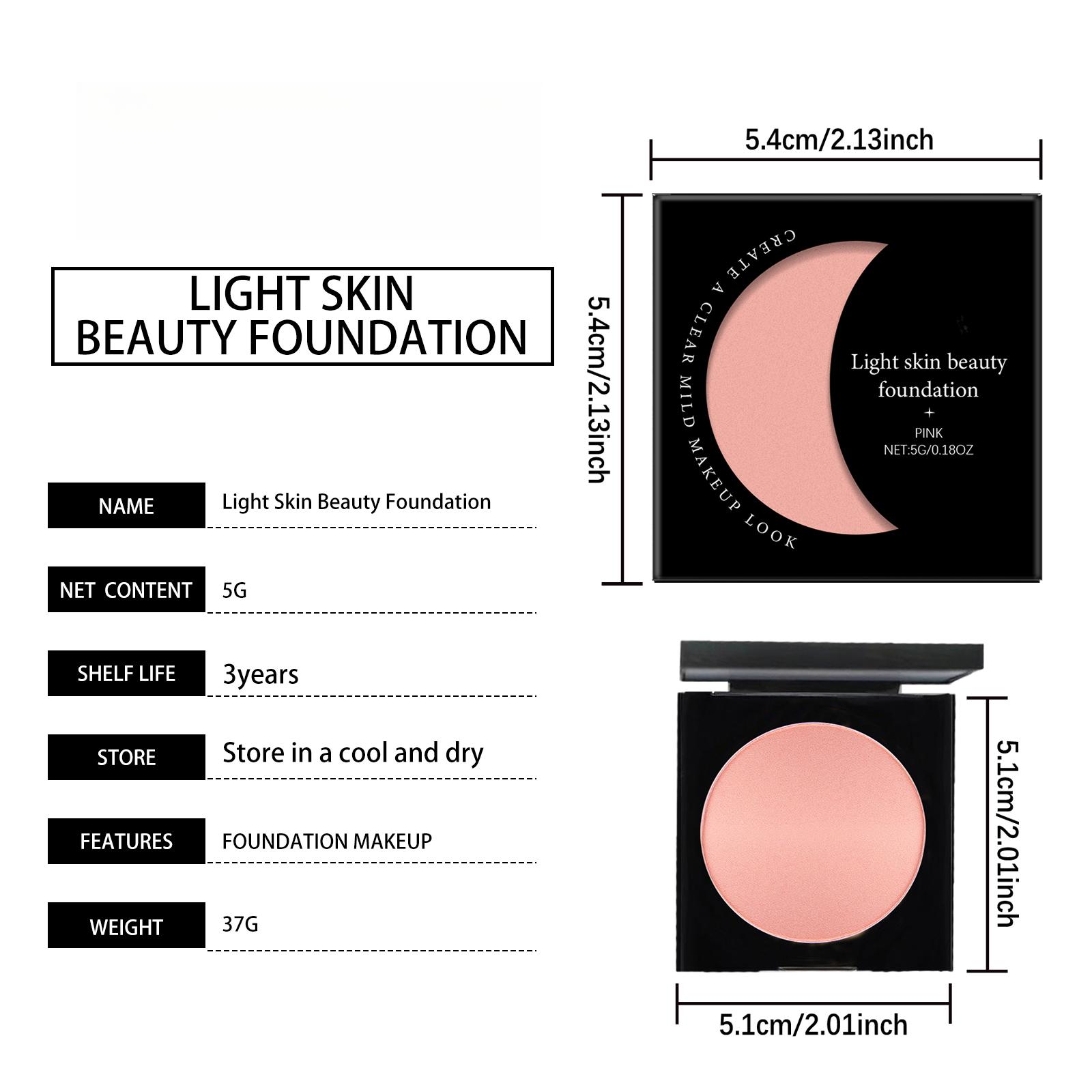 Pink Moisturizing Concealer Foundation - Lightweight, Hydrating, Transparent Foundation Suitable For Oily And Dry Skin Types