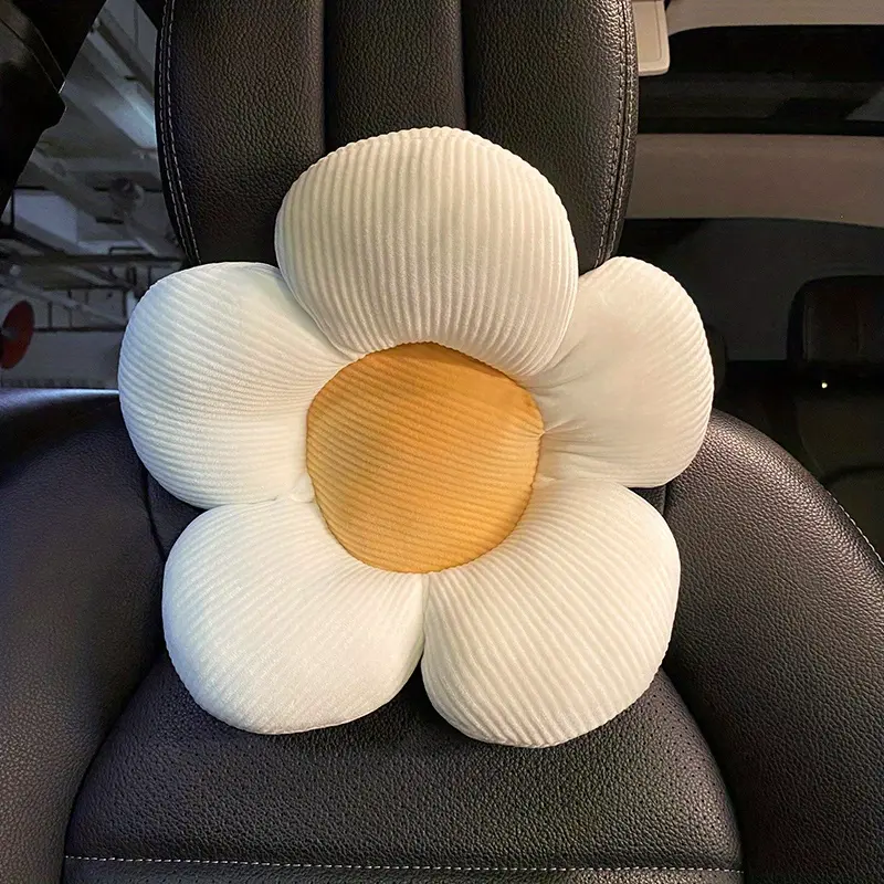 1pc Adorable Flower Car Headrest Pillow, Auto Pillow, Car Headrest Neck Support Pillow