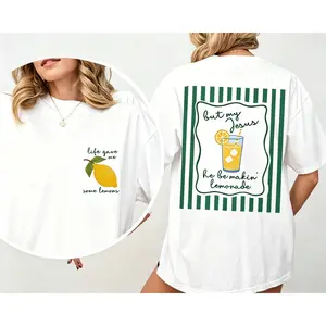 Jesus Lemonade Shirt, But My Jesus He Be Makin Lemonade, Life Gave Me Lemons Tee, Christian Apparel, Faith Christianity Tee