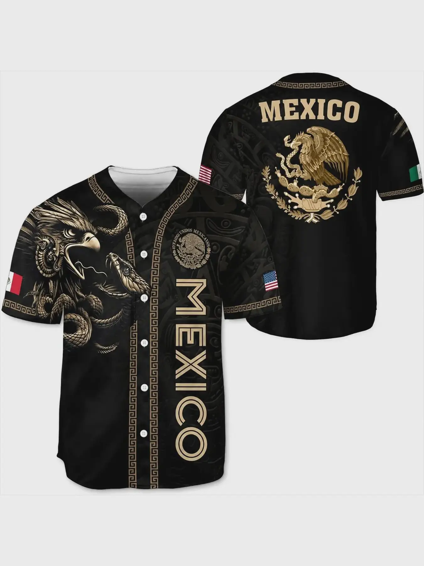 Mexico Flag Baseball Jersey, Throwback Jersey, Casual Sports Jersey, Jersey Shirts, Jersey Top, Button Up Shirt, Vintage Mexican Style, Casual Short-Sleeve Shirt, Sports Tops, Fitted Design, Unlined
