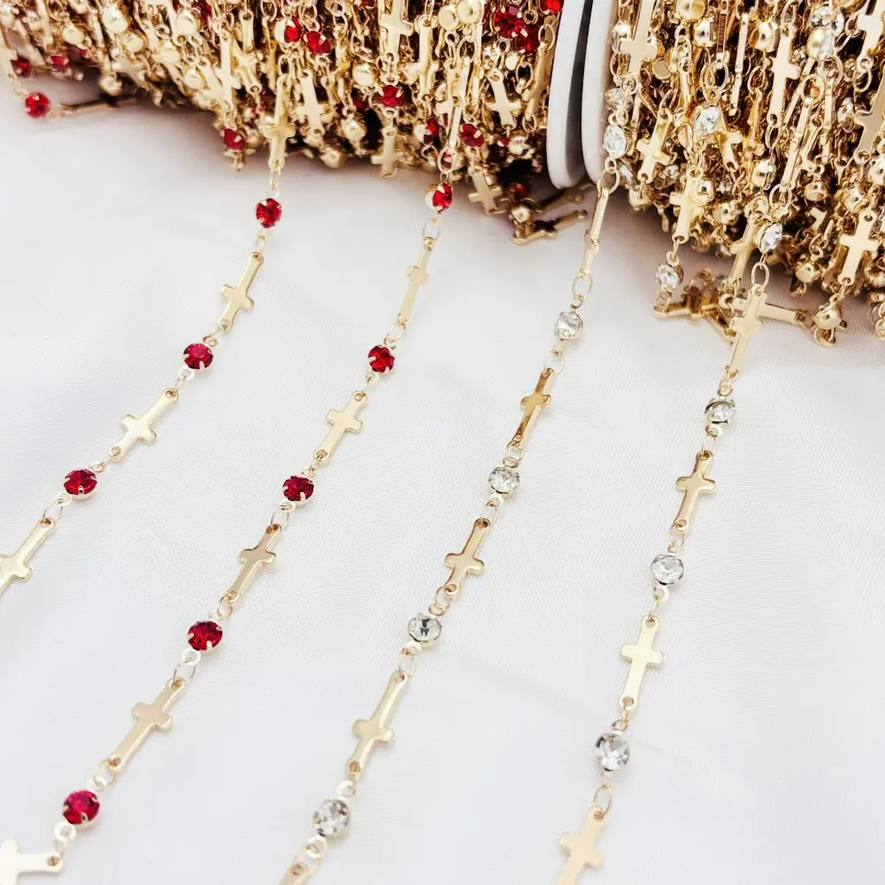 2M/78.74Inch Copper Color Retention Jewelry Chain DIY Chain, Handmade Chain, Bracelet Necklace, Ancient Jewelry Accessories
