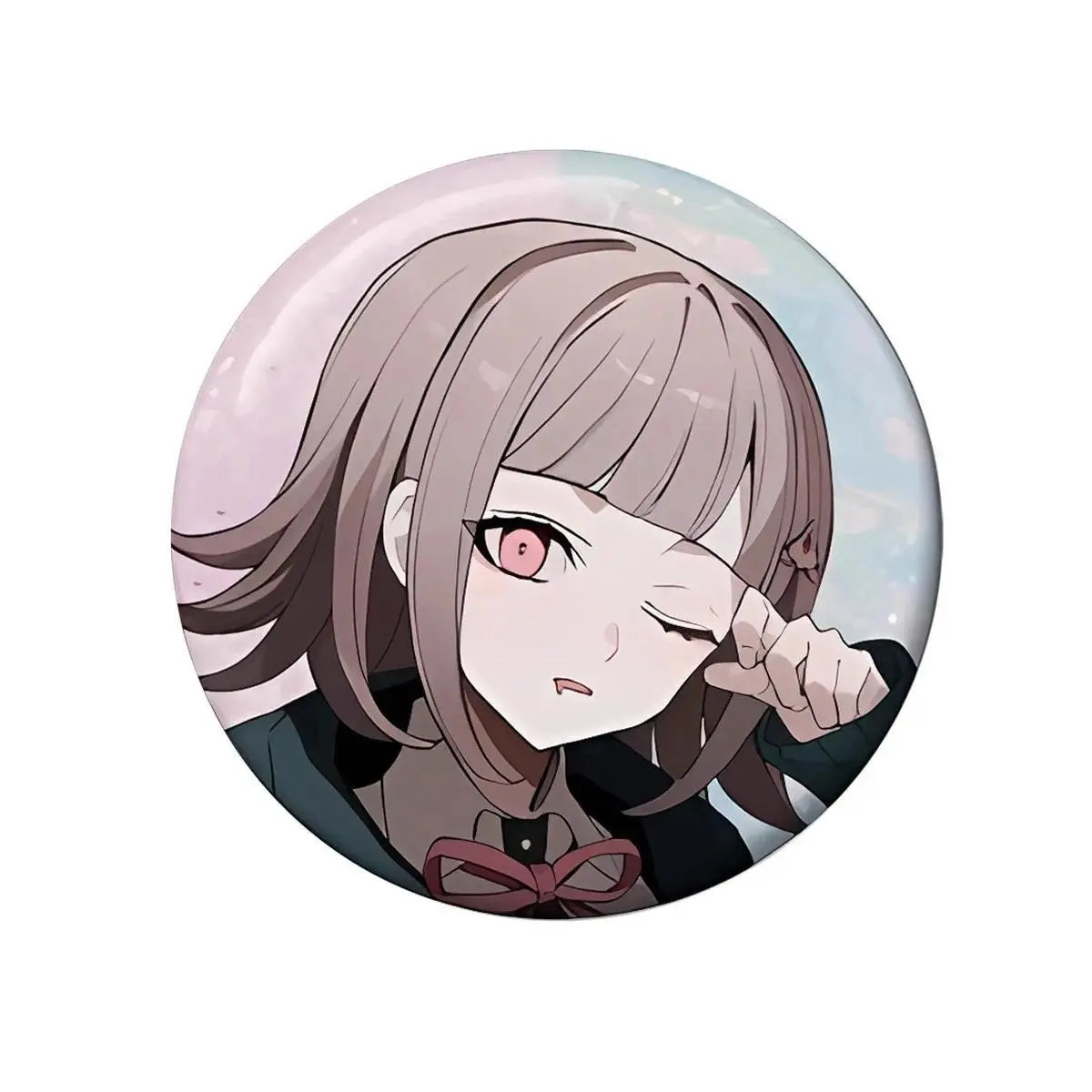 58mm Anime Danganronpa Maizono Sayaka Kirigiri Kyoko Naegi Makoto Monokuma Cosplay COSTUME Badge Pin SPTE Tinplate Brooch﻿ Prop