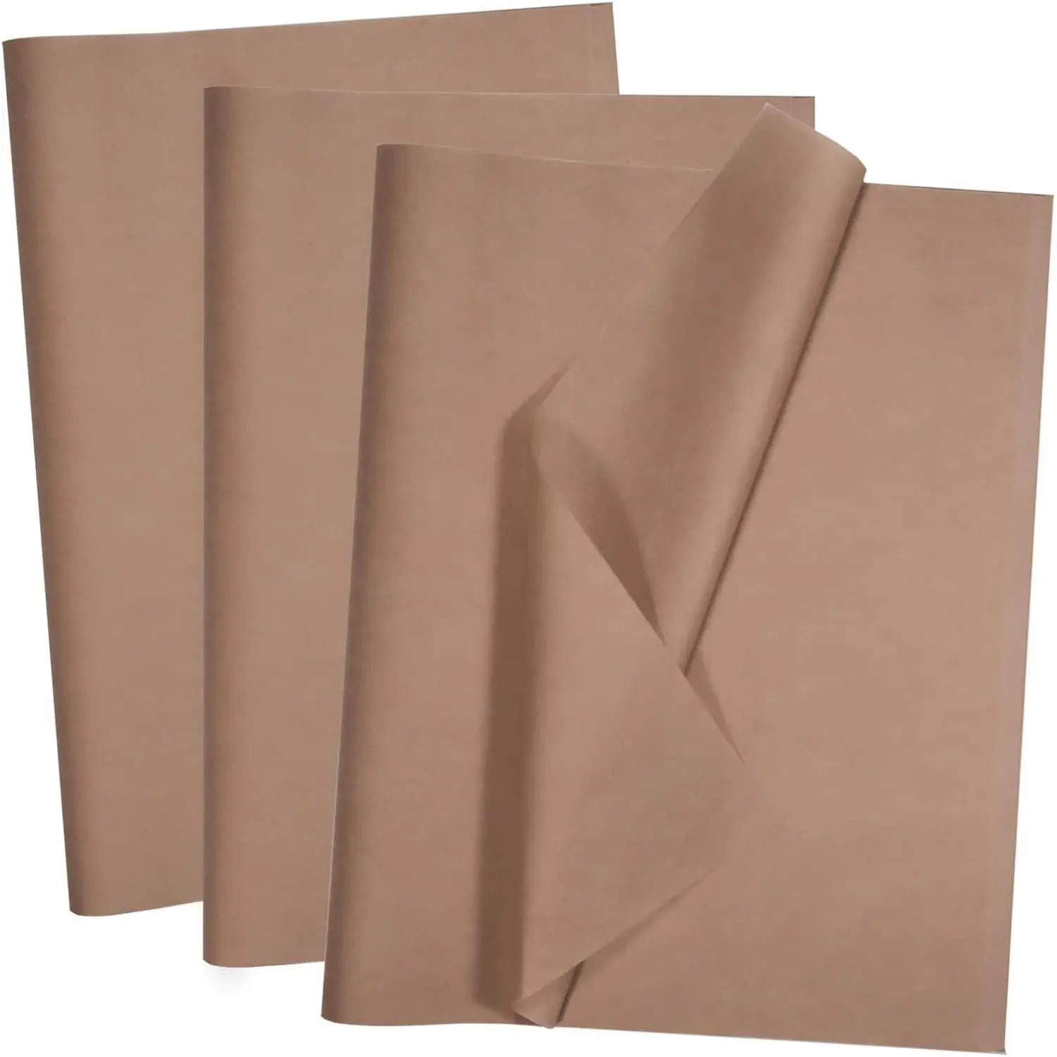 100 Sheets Brown Tissue Paper  14 x 20 Inches Brown Wrapping Paper Bulk for Weddings Birthday DIY Project Christmas