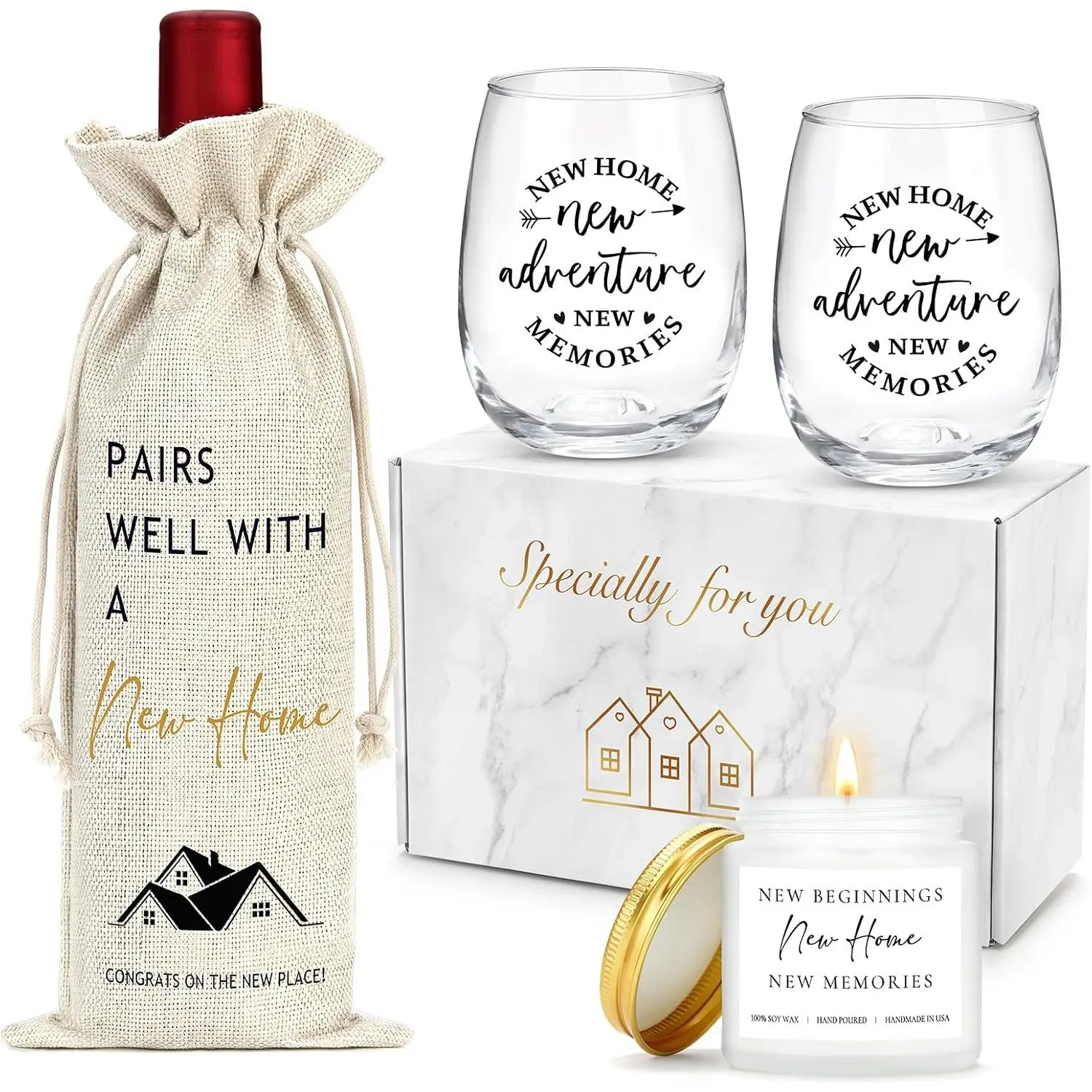 House Warming Gifts    Ideas Cool Housewarming  Baskets  Apartment  Housewarming Blessing Gifts for Women, Men, Couple, First Time  Buyers, Homeowners, Family