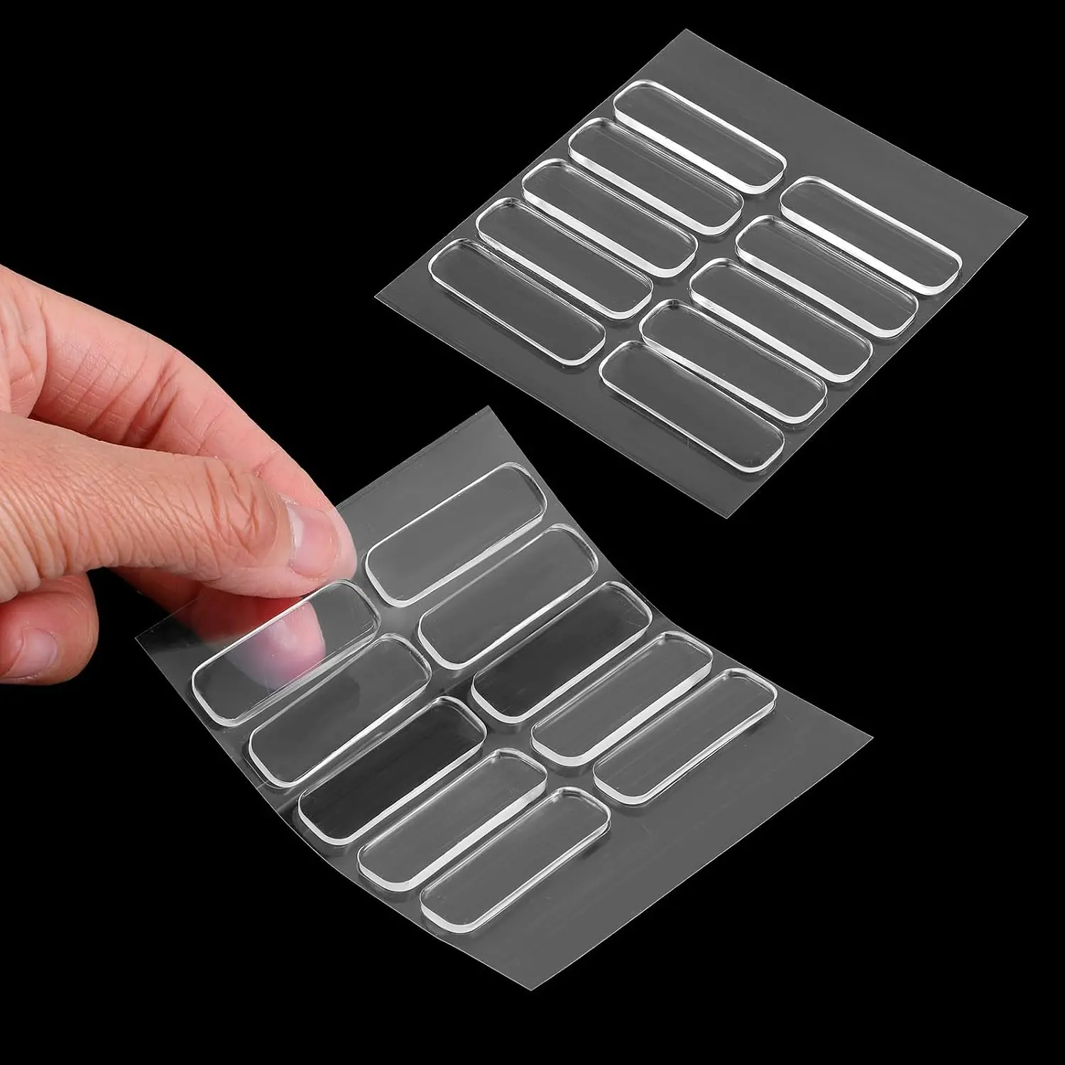 20 count Wall Bumpers, Wall Protector from Furniture Anti  Pad Furniture Bumpers Fridge Doors Stopper Anti  Pad for Doors Knobs Shower Door Cabinet Door (1.38inx0.39in)