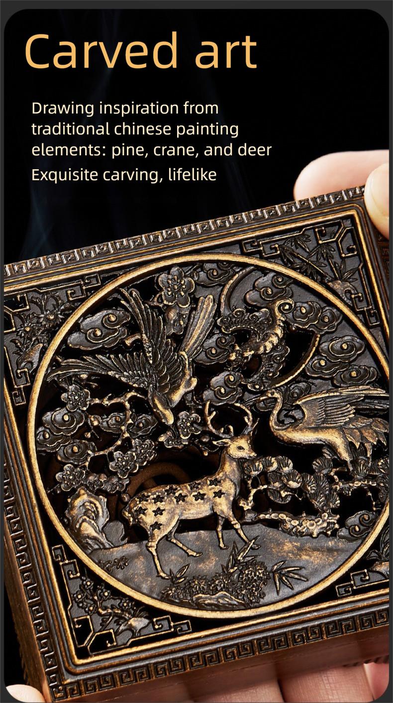 Alloy Incense Burner Set for Seal Coil Agarwood Sandalwood Tea Ceremony Aromatherapy Household Use Versatile Design holder