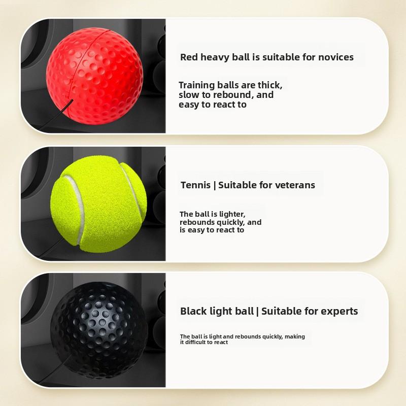 Head-mounted boxing reaction ball concentration attention training ball Decompression adult fitness rebound speed ball