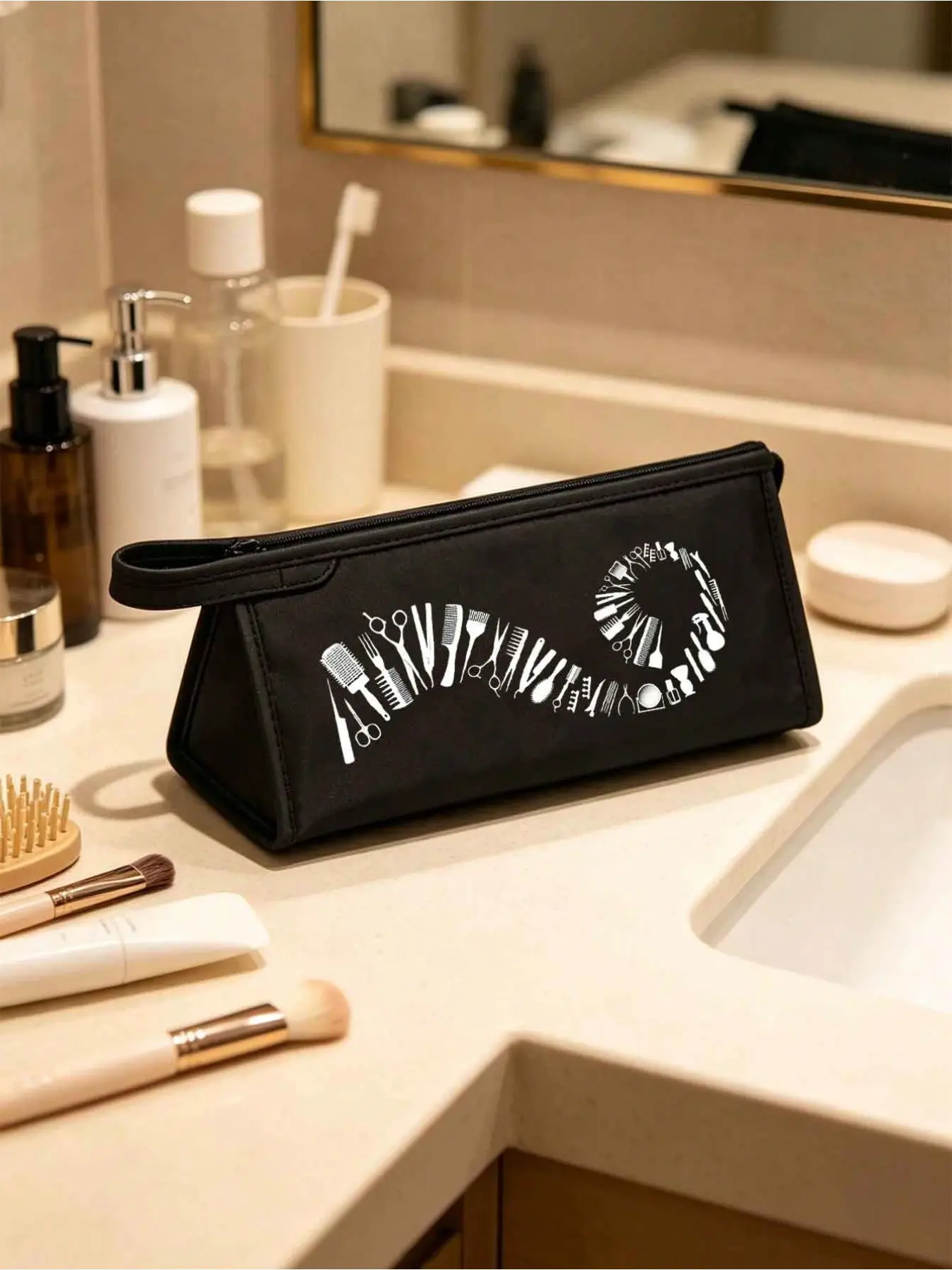 Portable Hair Dryer Storage Bag with Handle and Zip Closure, Foldable Travel Case for Stylist and Shark Flexstyle, Ideal Gift for Various Occasions