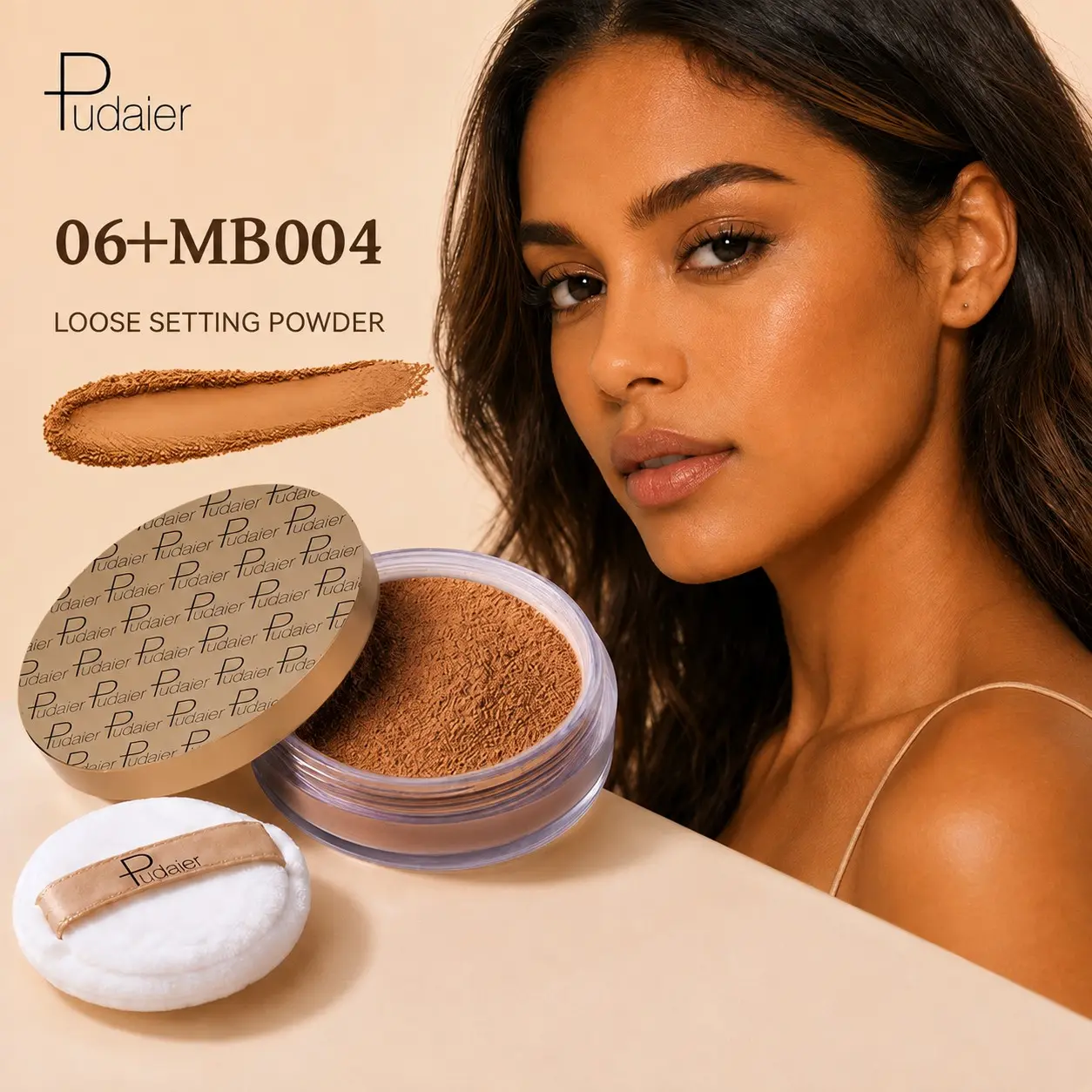 Matte Pearl Loose Powder, Highlighter Contouring Powder, Concealer Face Setting Powder, Fixative Makeup Powder, 8 Colors