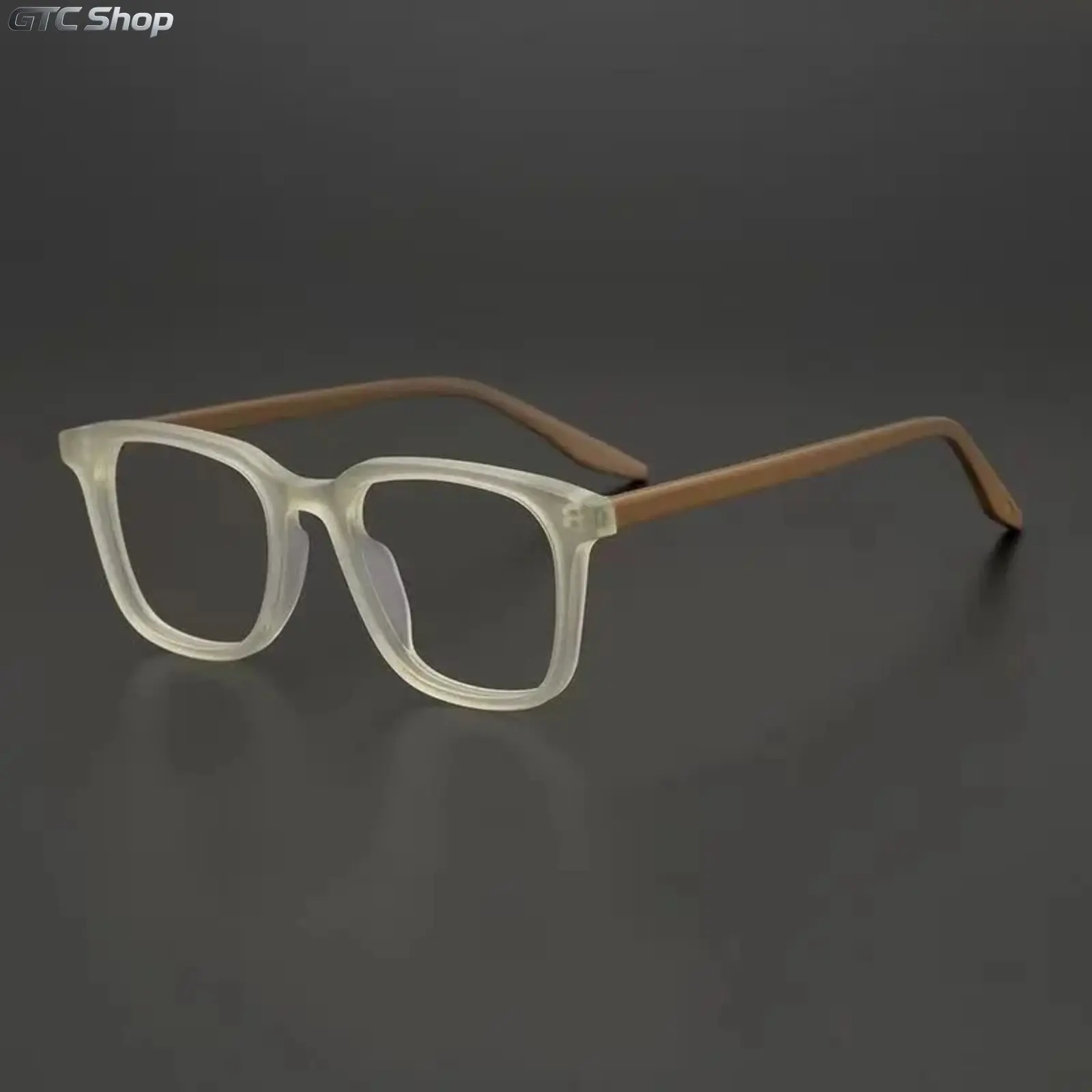 Unisex Matte Square Lens Eyeglasses - Anti Glare Eyewear, Blue Light Blocking, Lightweight Tortoiseshell Temple Prescription-Friendly Anti-Blue Women's Frames for Office Computer Use