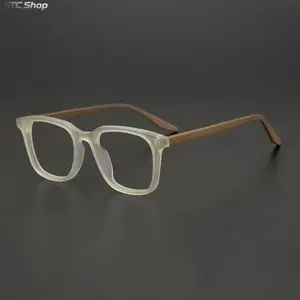 Unisex Matte Square Lens Eyeglasses - Anti Glare Eyewear, Blue Light Blocking, Lightweight Tortoiseshell Temple Prescription-Friendly Anti-Blue Women's Frames for Office Computer Use