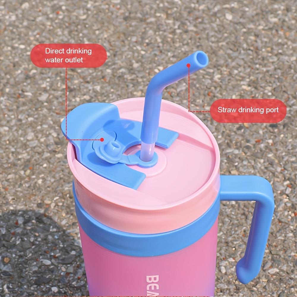 3-Piece Set Large Capacity Gradient Plastic Water Cup Suit-Durable, Leak-Proof, Portable, Free of Phenol A, Suitable for Sports, Travel and Outdoor Fitness-1380/46.6 Oz, 800 Ml/27 Oz and 280 Ml/9.5 Oz Size, Easy to Carry Design and Secure Screw Cap