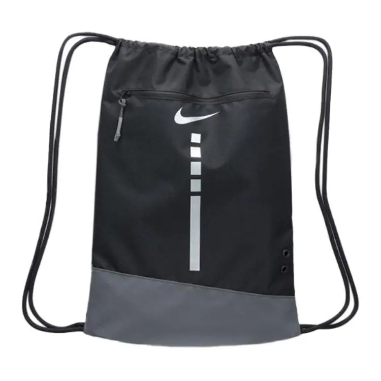 Nike Hoops Elite Polyester Backpack for Men and Women – Casual Drawstring Style in Black