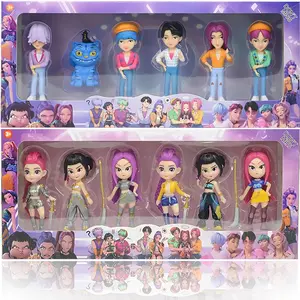 HOT Anime Kpops Demon Hunters Figure Rumi Zoe Mira anime polyvinyl chloride character collection desktop trinkets Childrens gift