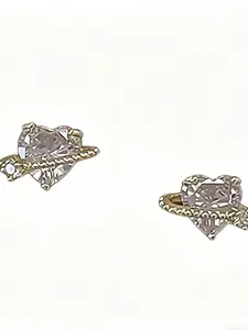Heart Stud Earrings, Coquette & Y2K Barbiecore Style, Minimalist Romantic Ear Jewelry, Lightweight Daily Accessory, Valentine & Birthday Gift for Women