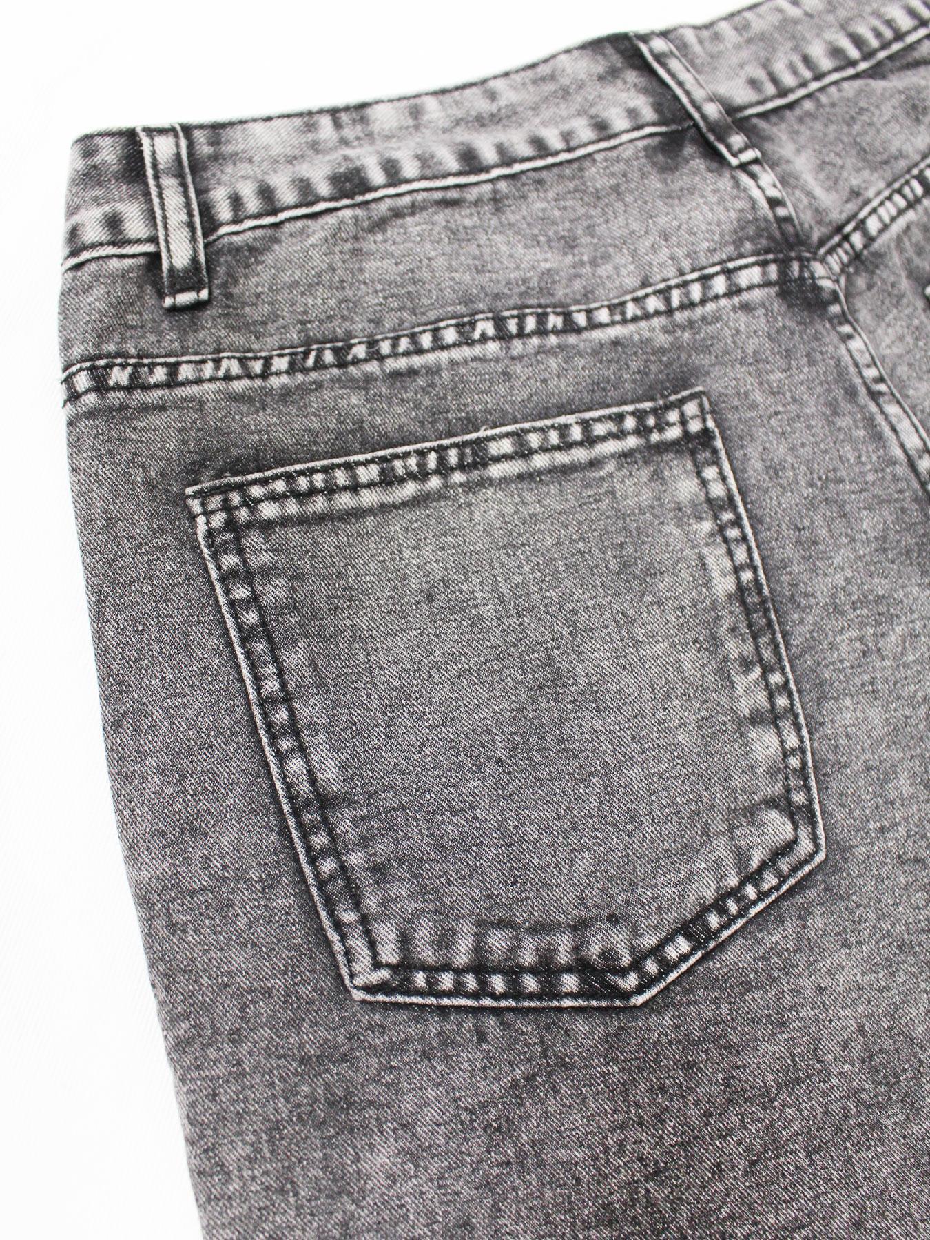 Men's Solid Color Ripped Denim Cut Off Shorts, Loose Casual Fashion Comfy Jeans Shorts for Daily Outdoor Wear, Mens Bottoms for Summer