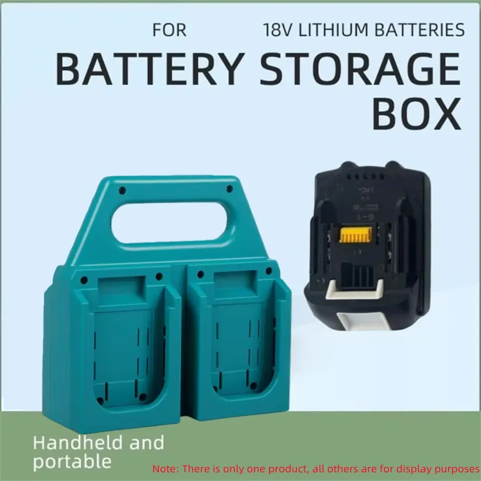 4-Slot Durable Portable Battery Storage Case Organizer Compatible For Makita 18V Lithium-Ion Tool , Sturdy Design for for Makita Batteries