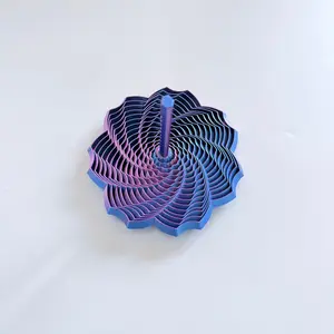 3D Printed Cherry Blossom Carrot Tower Ornament with Detachable Sticks, Stackable Transforming Desktop Decor, Stress Relief Fidget Toy
