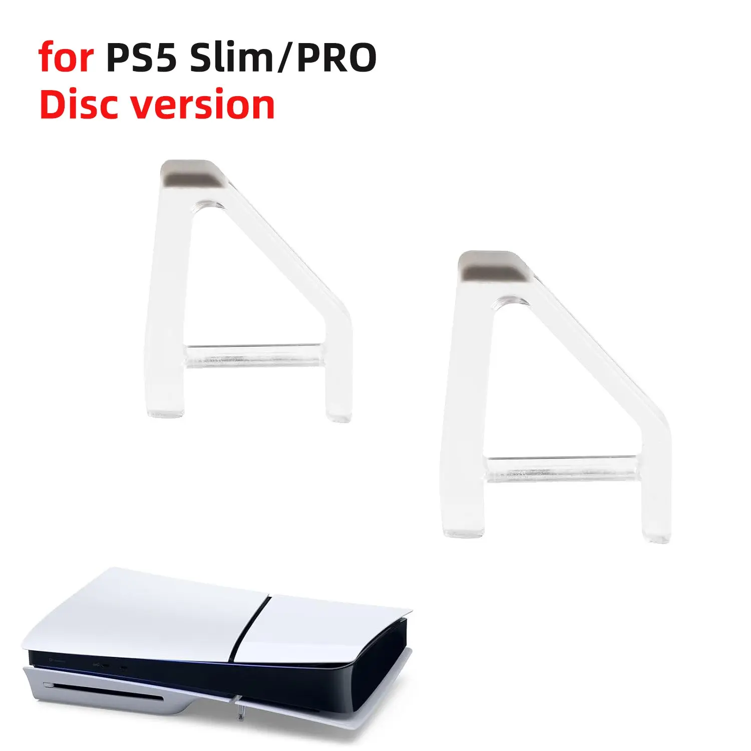 Horizontal Stand for Ps5 Slim/pro Console, Cooling Pad Stand for Disc Edition and Digital Edition, Flat Placement Accessory