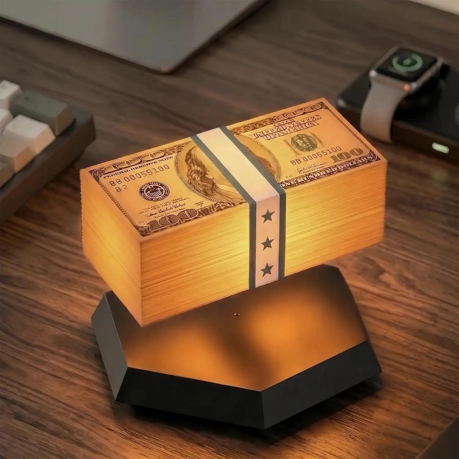 Magnetic Levitating Lamp - 3D Printed, G-ta Cash Drop Light, A Classic Gaming Decor, Perfect for Room and Desk Decoration, Game Rooms, Bedrooms, and the Perfect Gift Magnetic Levitating Lamp - 3D Printed, G-ta Cash Drop Light, A Classic Gaming Decor, Perfect for Room and Desk Decoration, Game Rooms, Bedrooms, and the Perfect Gift