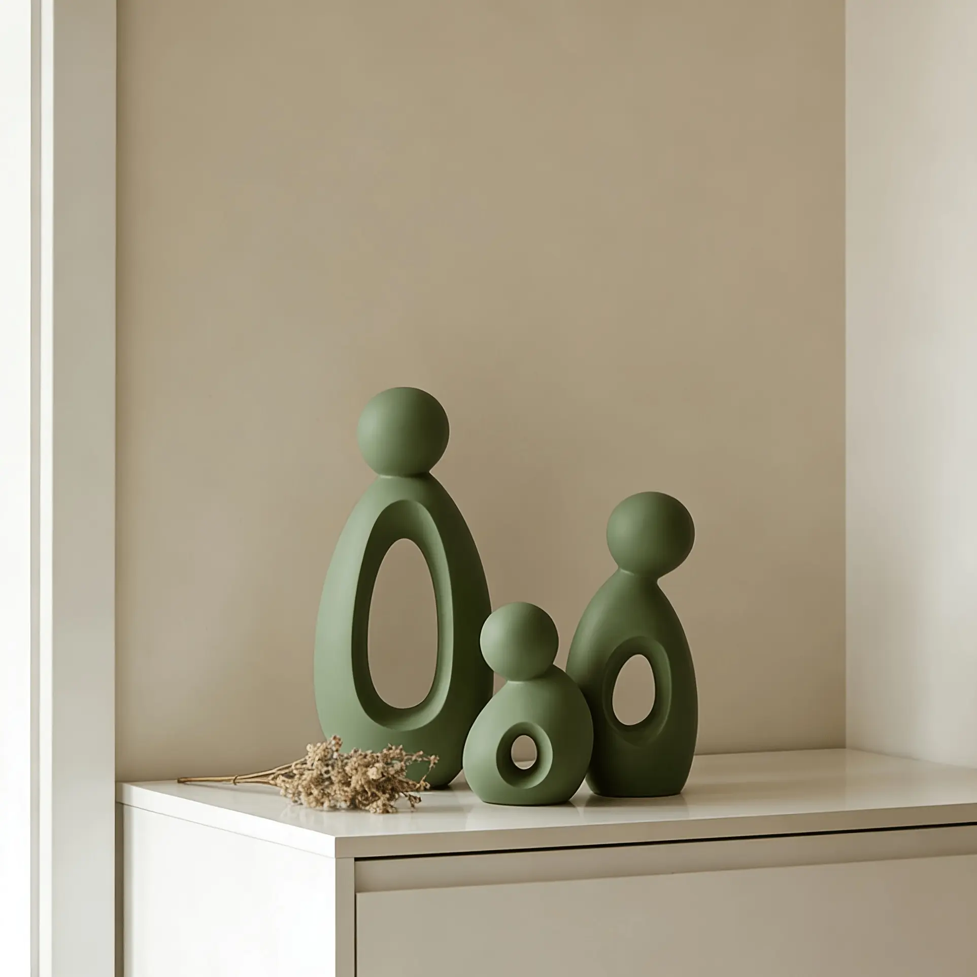 Minimalist Modern Abstract Plastic Wall Sculptures & Decorations - Soft Color / Art Panels Suitable for Home, Office, Courtyard, Christmas, Valentine' Gifts - Easy Maintenance Multi-Room Decorative Panels for Housewarming Gifts